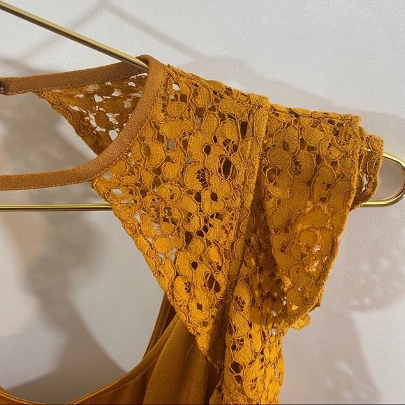 SOLD Marissa Webb Maateo Dress In Deep Gold - Picture 6 of 9